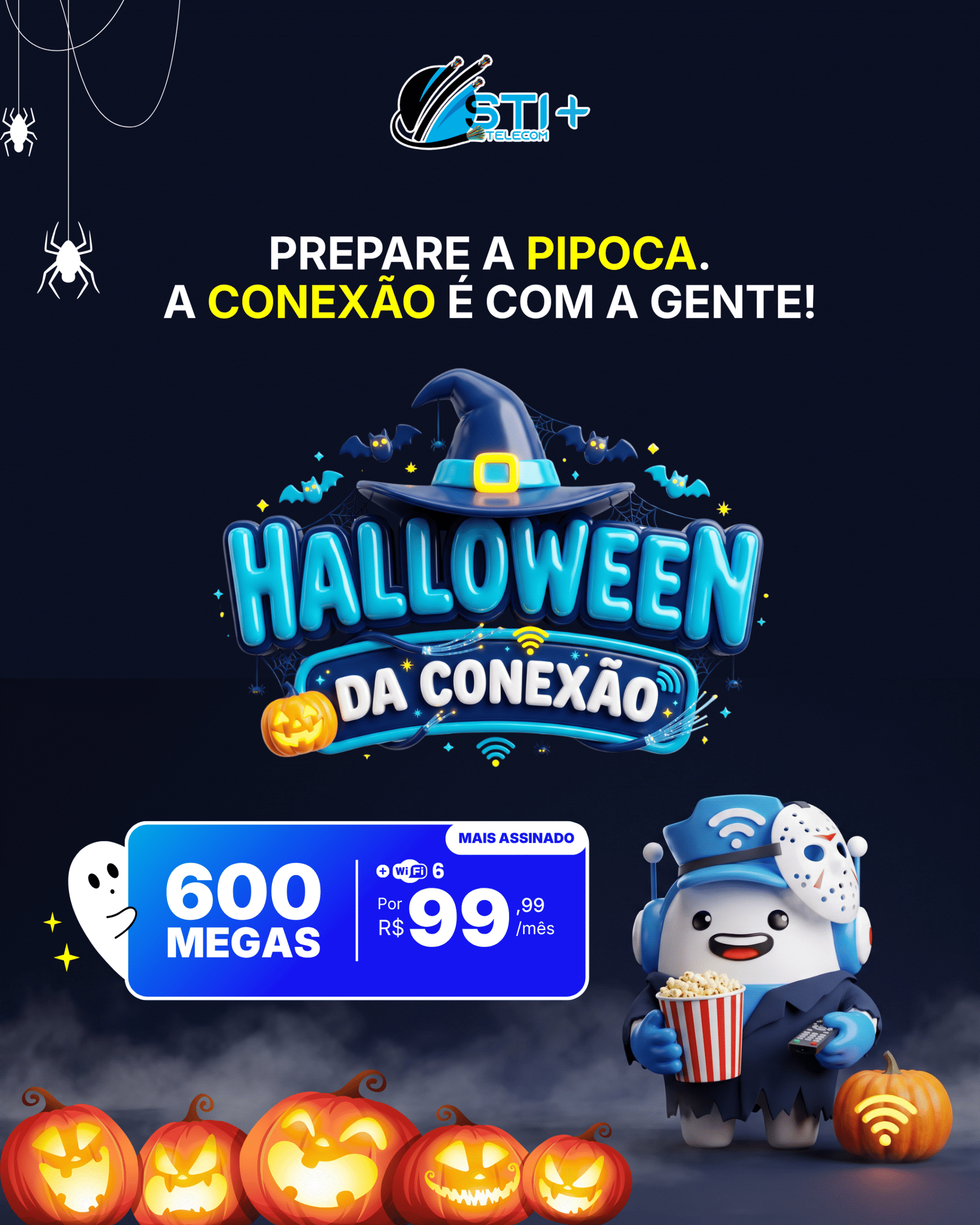 banner mobile oferta de halloween sti telecom provedor de internet